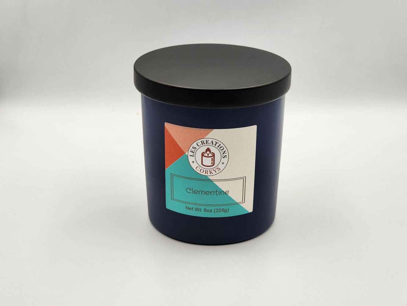 Clementine - 10oz Jar - Wood Wick - Blue