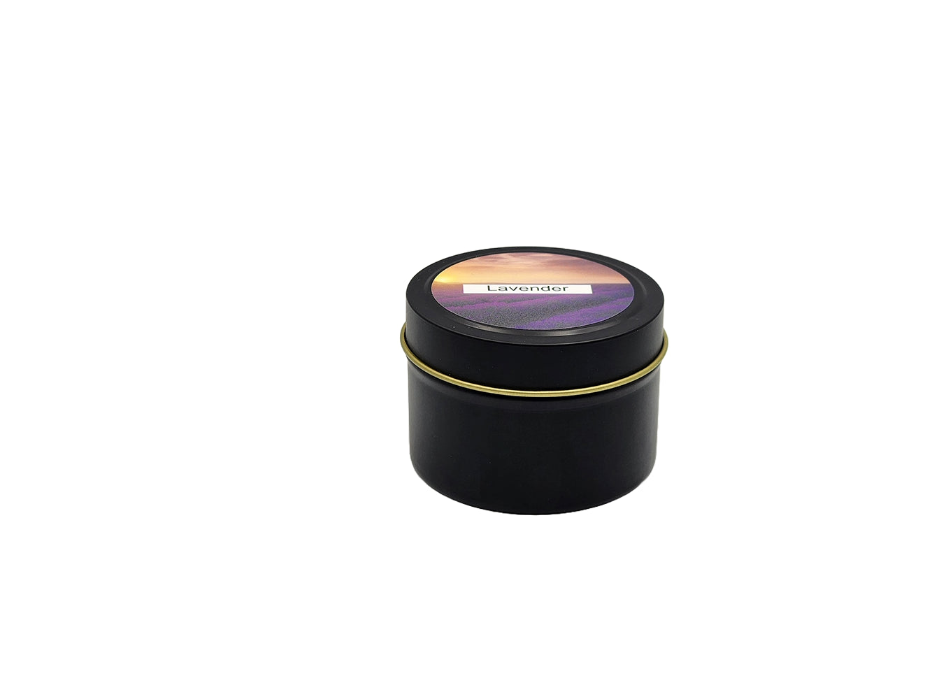 Lavender - 4oz Tin - 1 Wic - Black