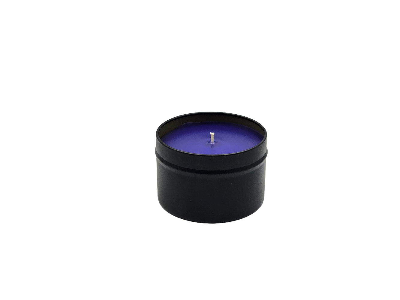 Lavender - 4oz Tin - 1 Wic - Black