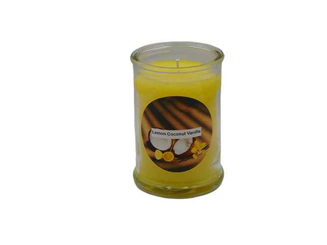 Lemon Coconut Vanilla - 4.7oz Jar - 1 Wick