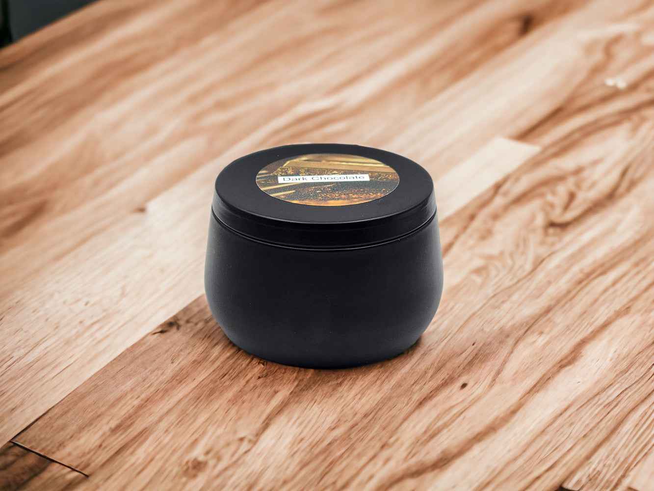 Dark Chocolate - 8oz Tin - 1 Wic - Black