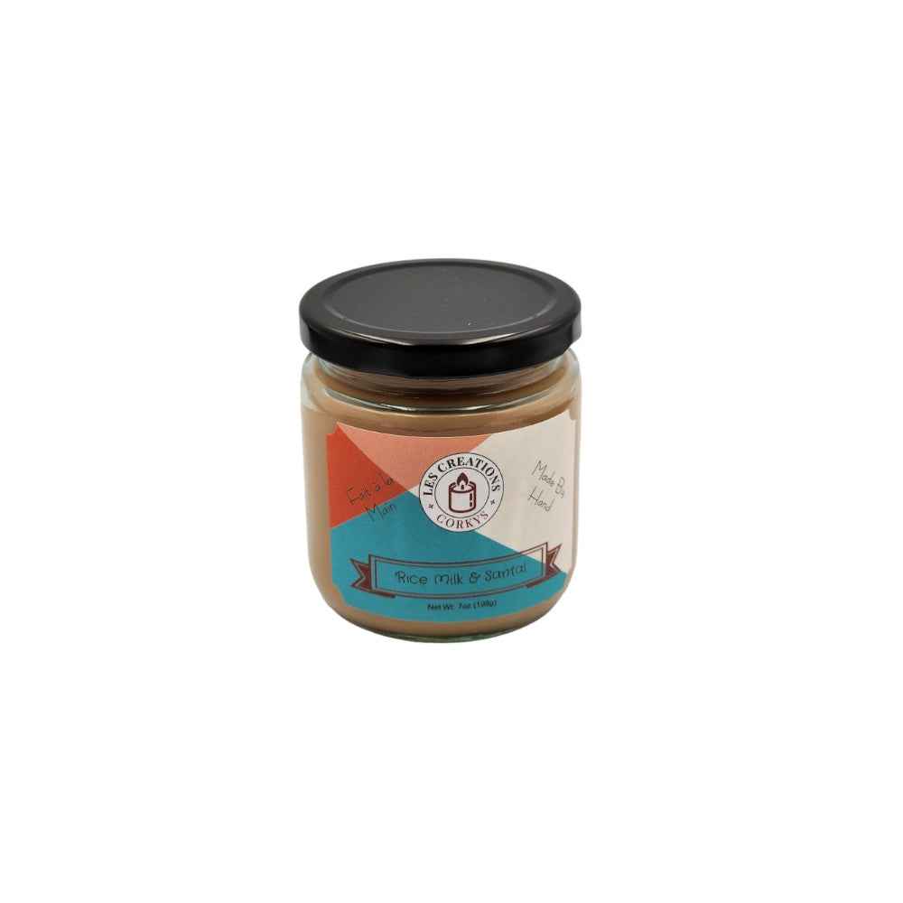 Rice Milk & Santal 8oz Jar Candle - 1 Wick