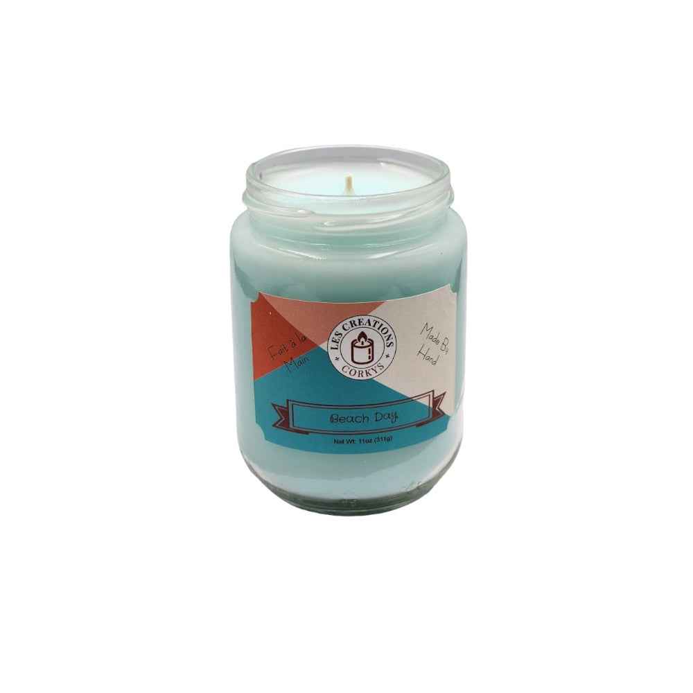 Beach Day 12oz Jar Candle - Relaxing Scent - 1 Wick