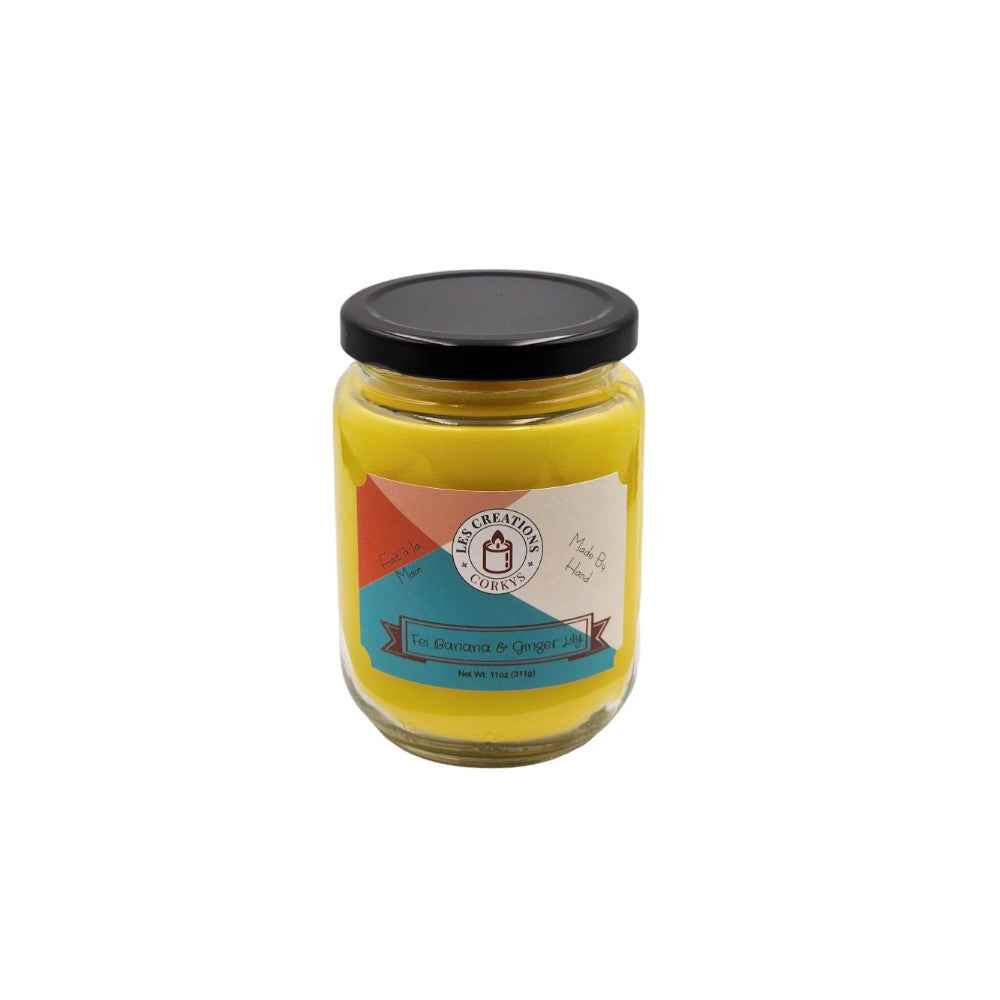 Fei Banana & Ginger Lily 12oz Jar Candle - 1 Wick
