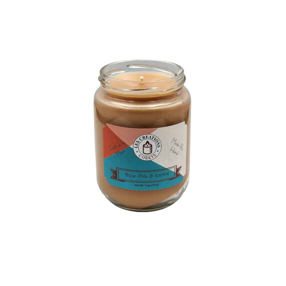 Rice Milk & Santal 12oz Jar Candle - 1 Wick