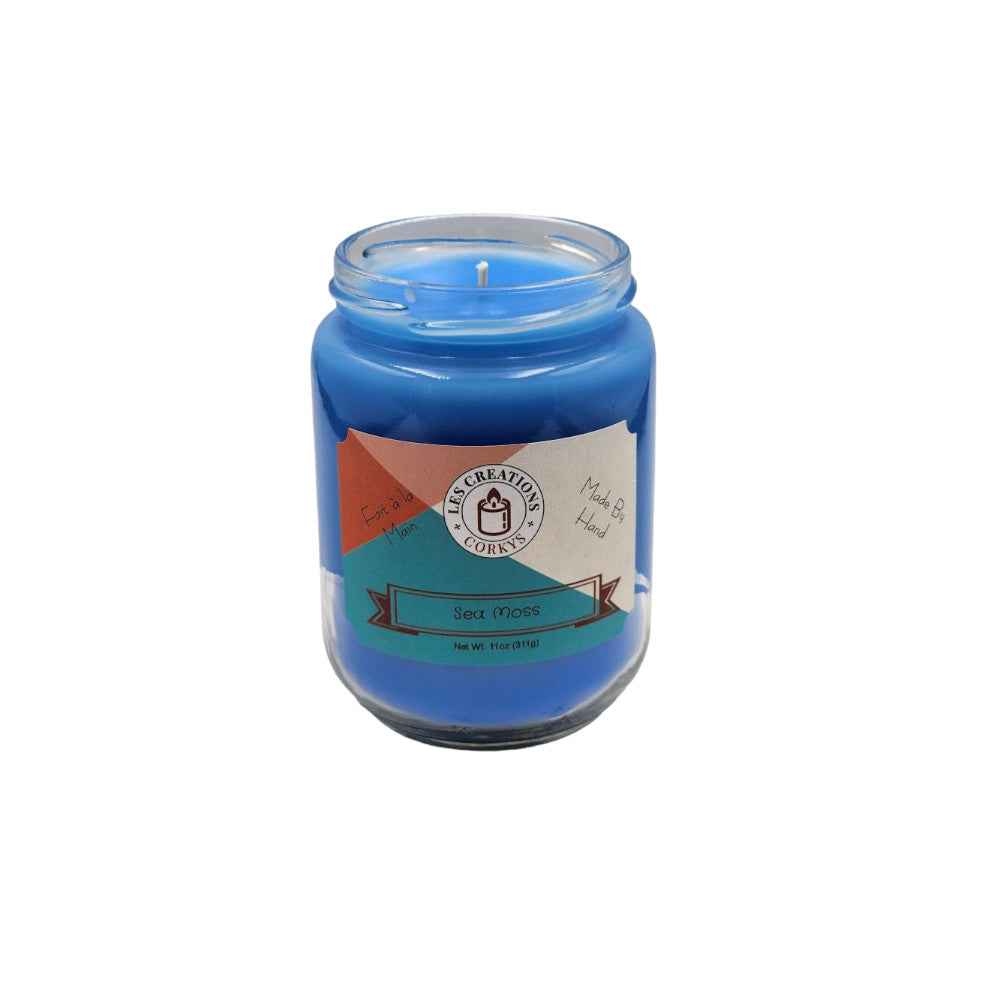 Sea Moss 12oz Jar Candle - 1 Wick Natural Aroma