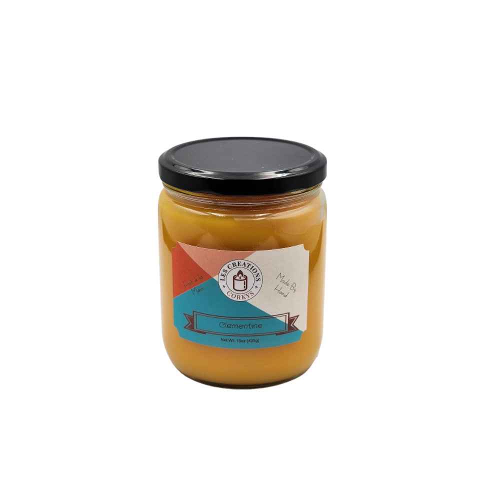 Clementine 8oz Jar Candle - 2 Wick Aromatherapy Scent