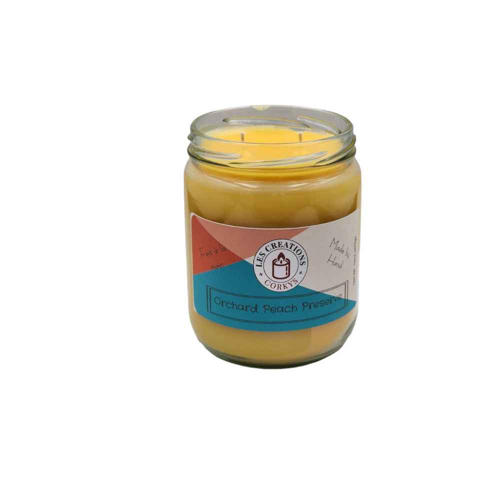 Orchard Peach Preserve 16oz Jar Candle - 2 Wick - 16oz Jar