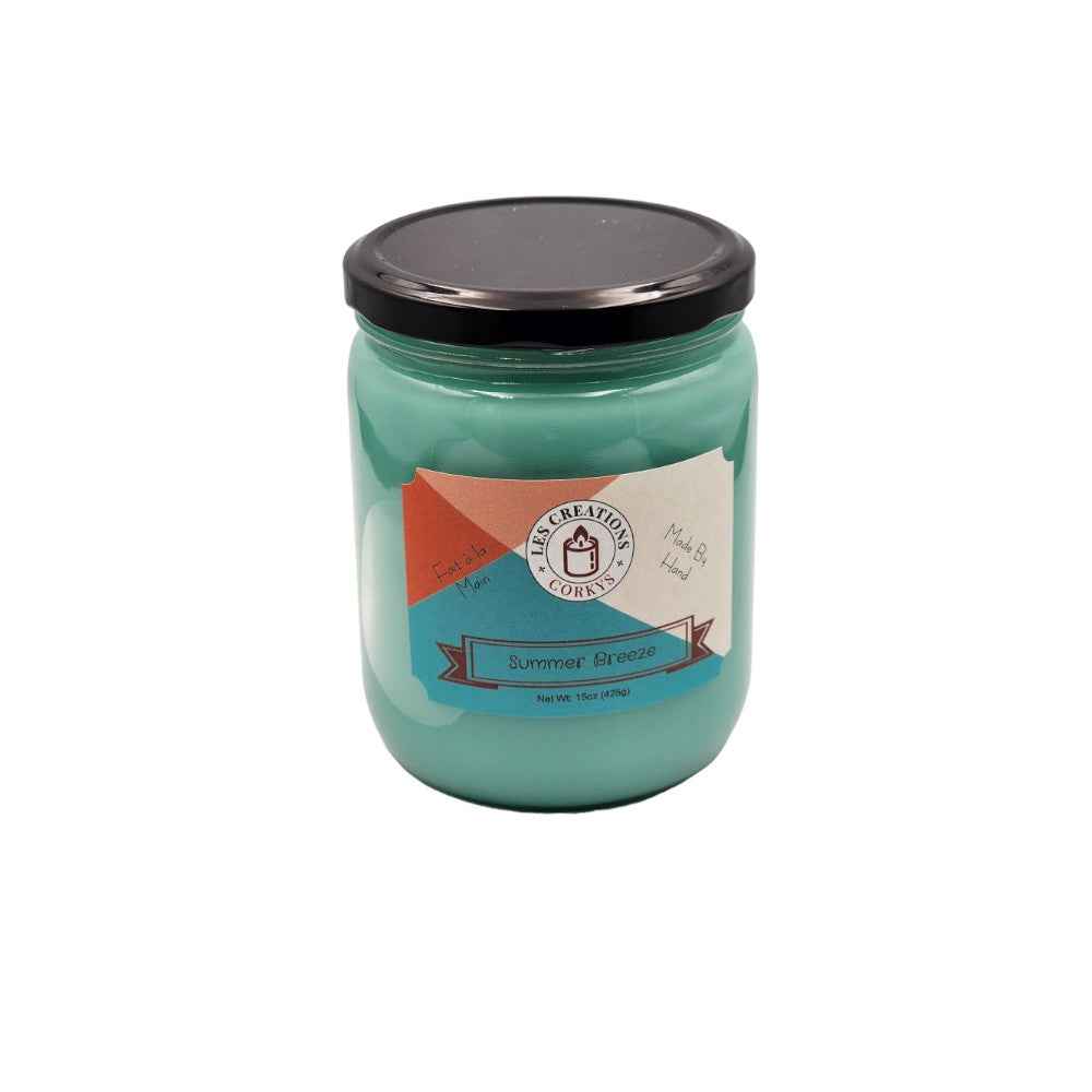 Summer Breeze 16oz Jar Candle - 2 Wick for a Refreshing Aromatic Experience