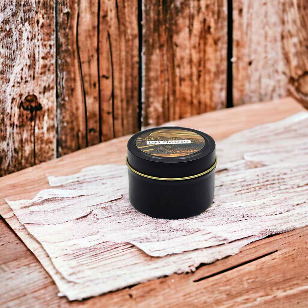 Dark Chocolate - 4oz Tin - 1 Wic - Black
