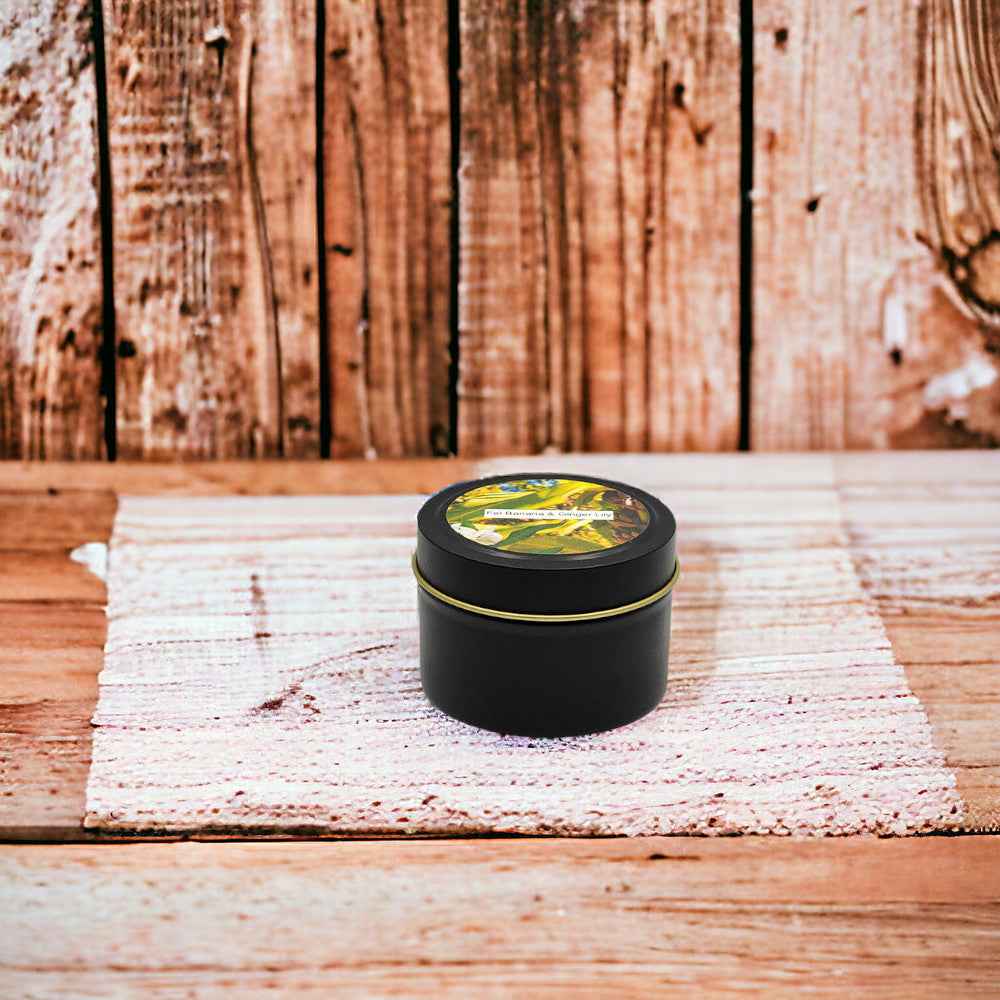 Fei Banana & Ginger Lily - 4oz Tin - 1 Wic - Black