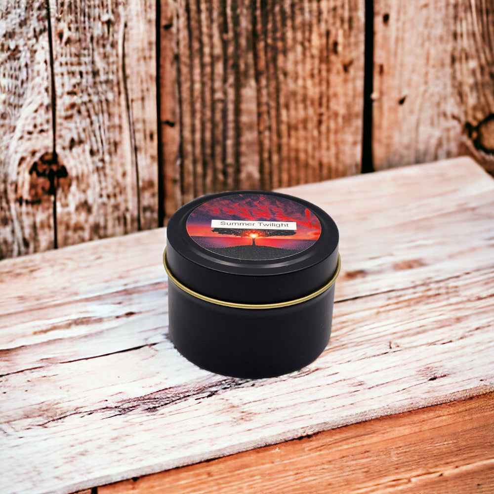 Summer Twilight - 4oz Tin - 1 Wic - Black