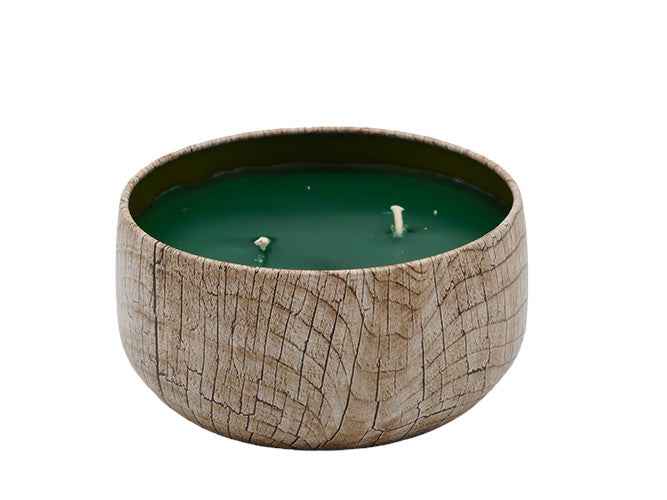 Clean Terrain - 8oz Tin - 2 Wick - Black/Wood
