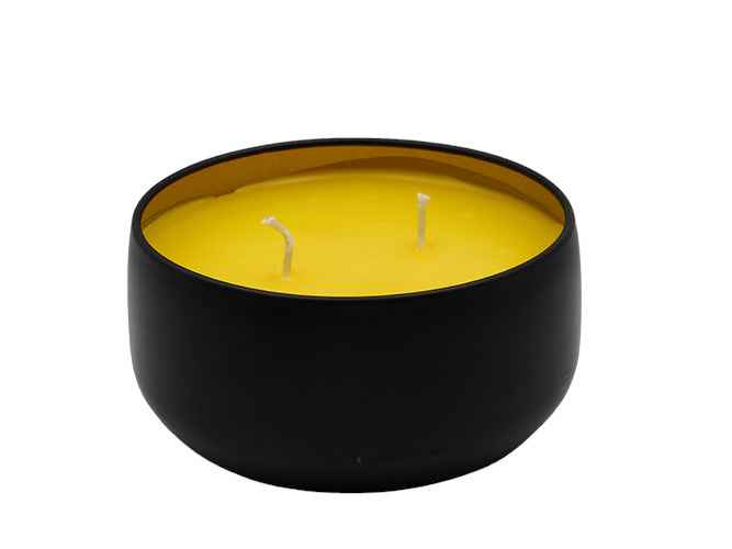 Fei Banana & Ginger Lily - 8oz - 2 Wick - Black/Wood