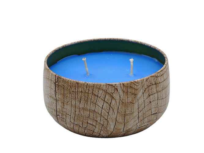 Sea Moss - 8oz Tin - 2 Wick - Black/Wood