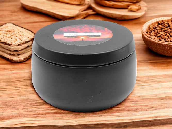 Summer Twilight - 8oz Tin - 2 Wick - Black/Wood