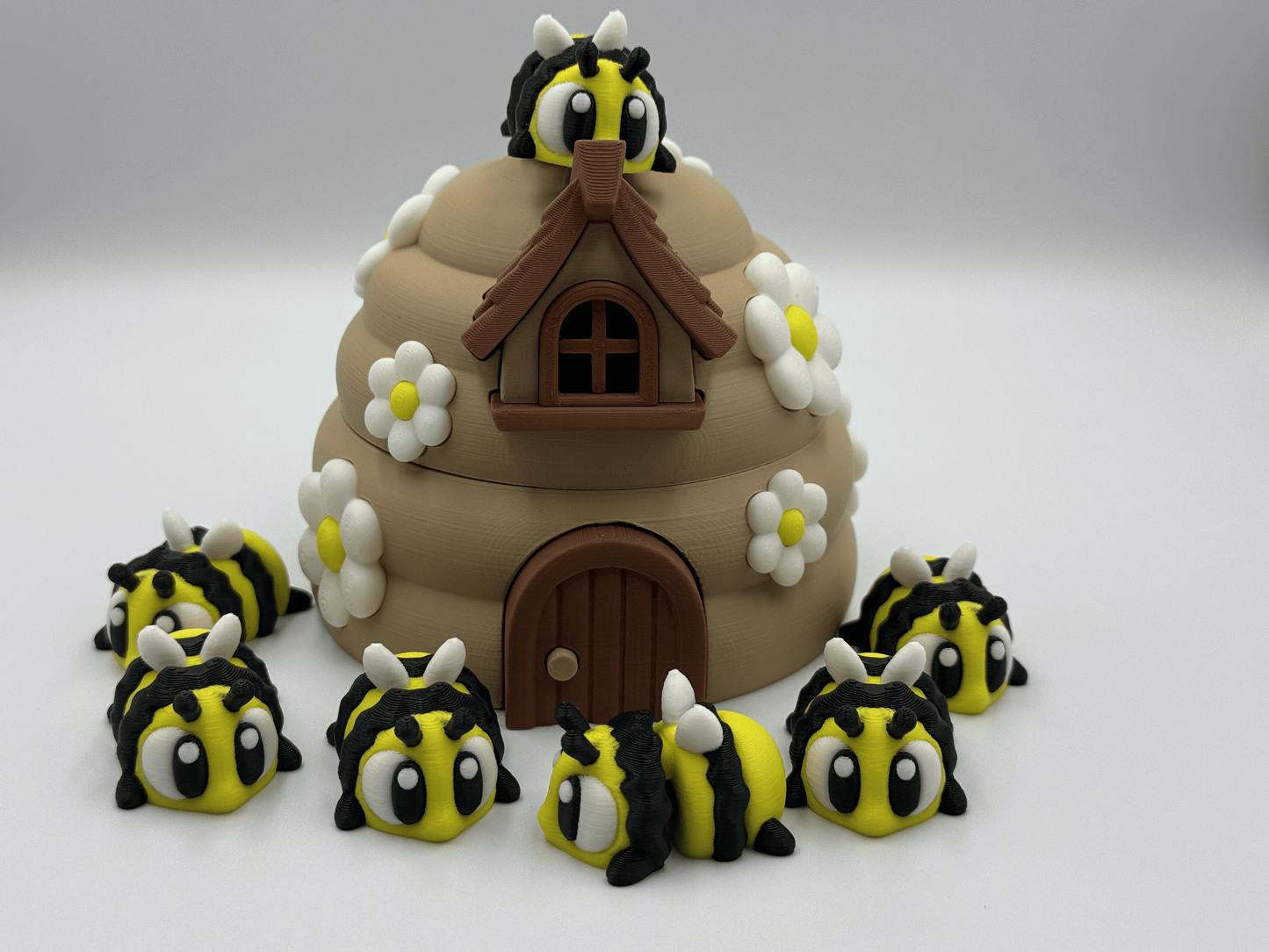 Beehive & Bees Bundle – Premium 3D Printed Display Set