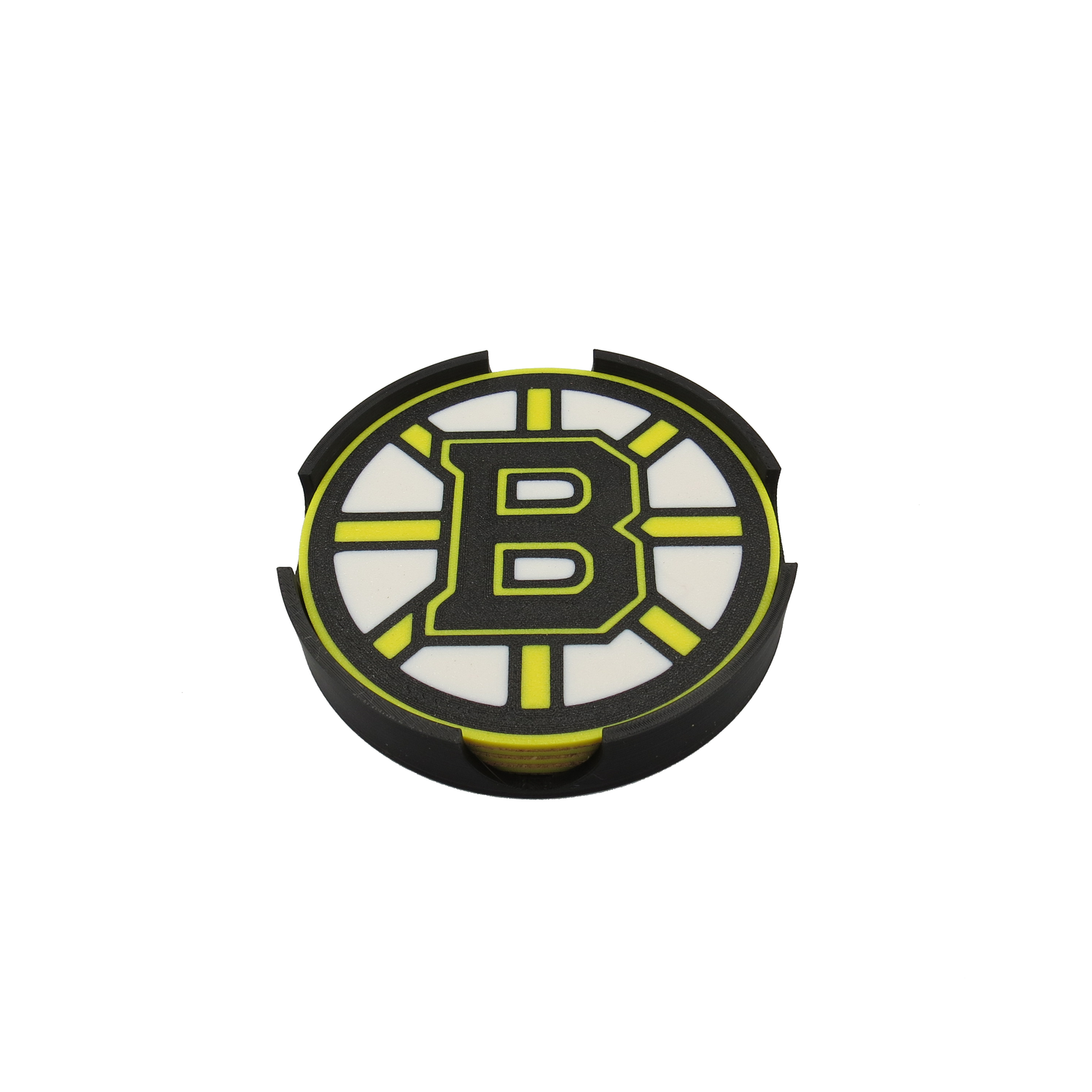 Set of 4 Coasters "Boston Bruins" NHL Hockey Decor