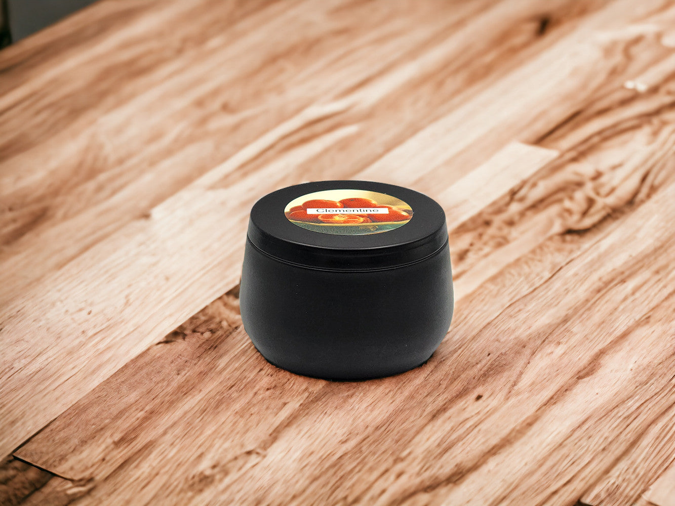 Clementine - 8oz Tin - 1 Wic - Black