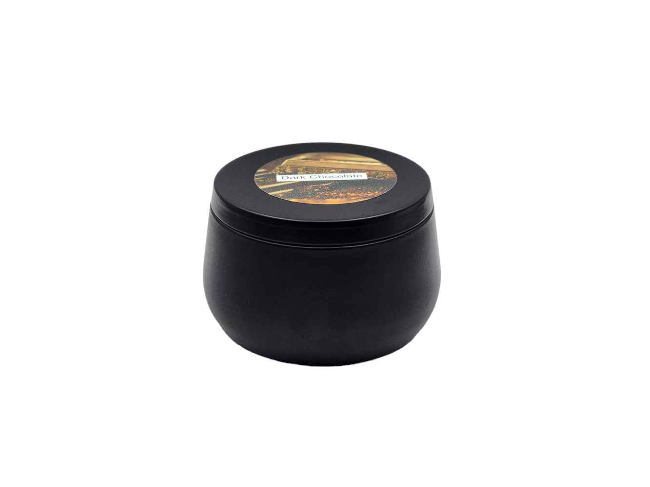 Dark Chocolate - 8oz Tin - 1 Wic - Black-Les Creations Corkys