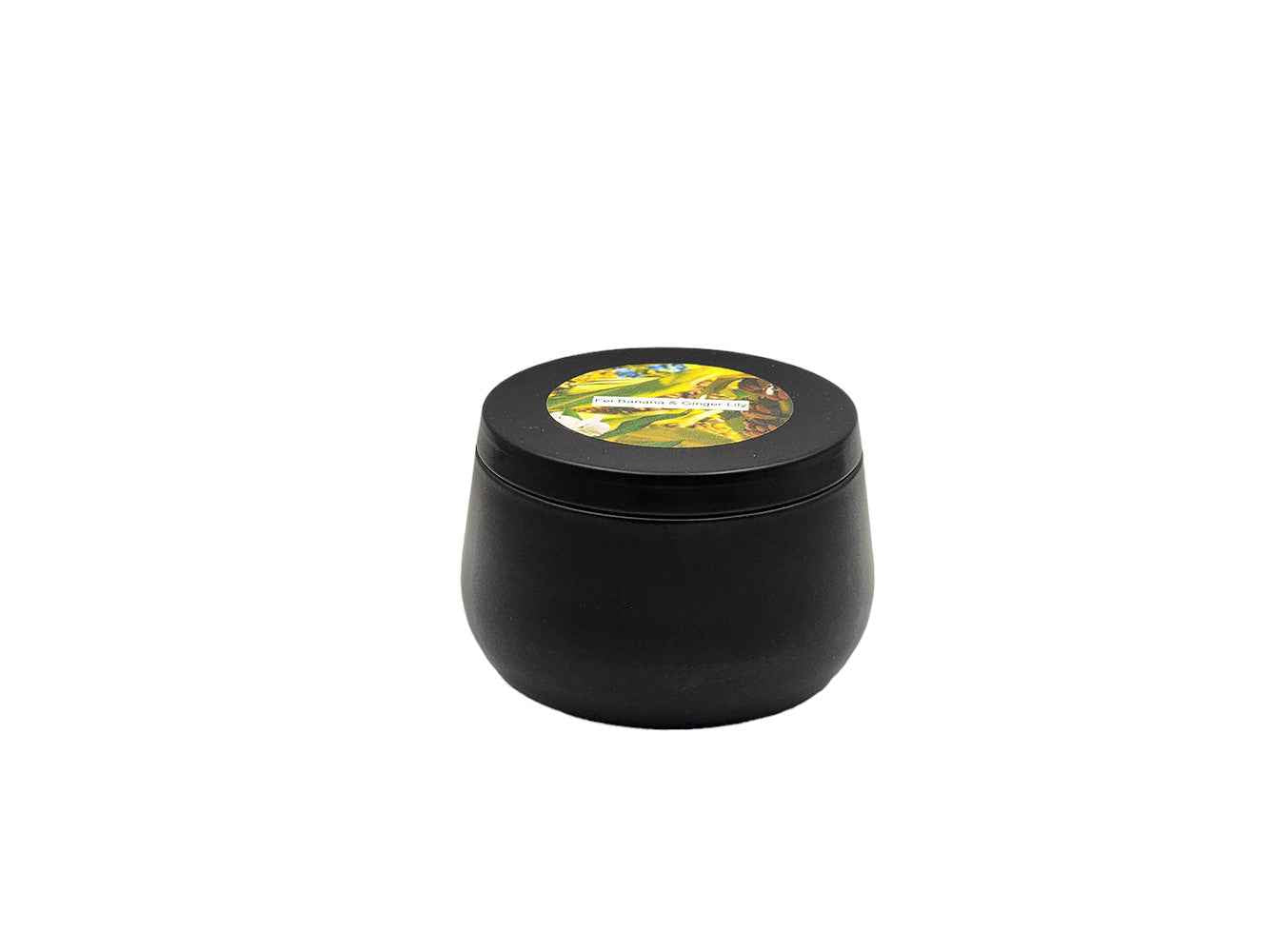 Fei Banana & Ginger Lily - 8oz Tin - 1 Wic - Black-Les Creations Corkys