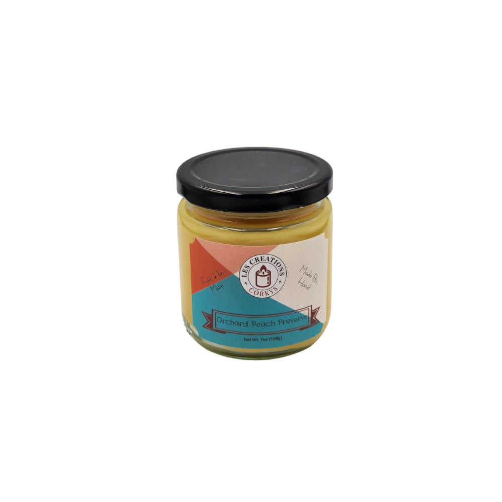 Orchard Peach Preserve - 8oz Jar - 1 Wick