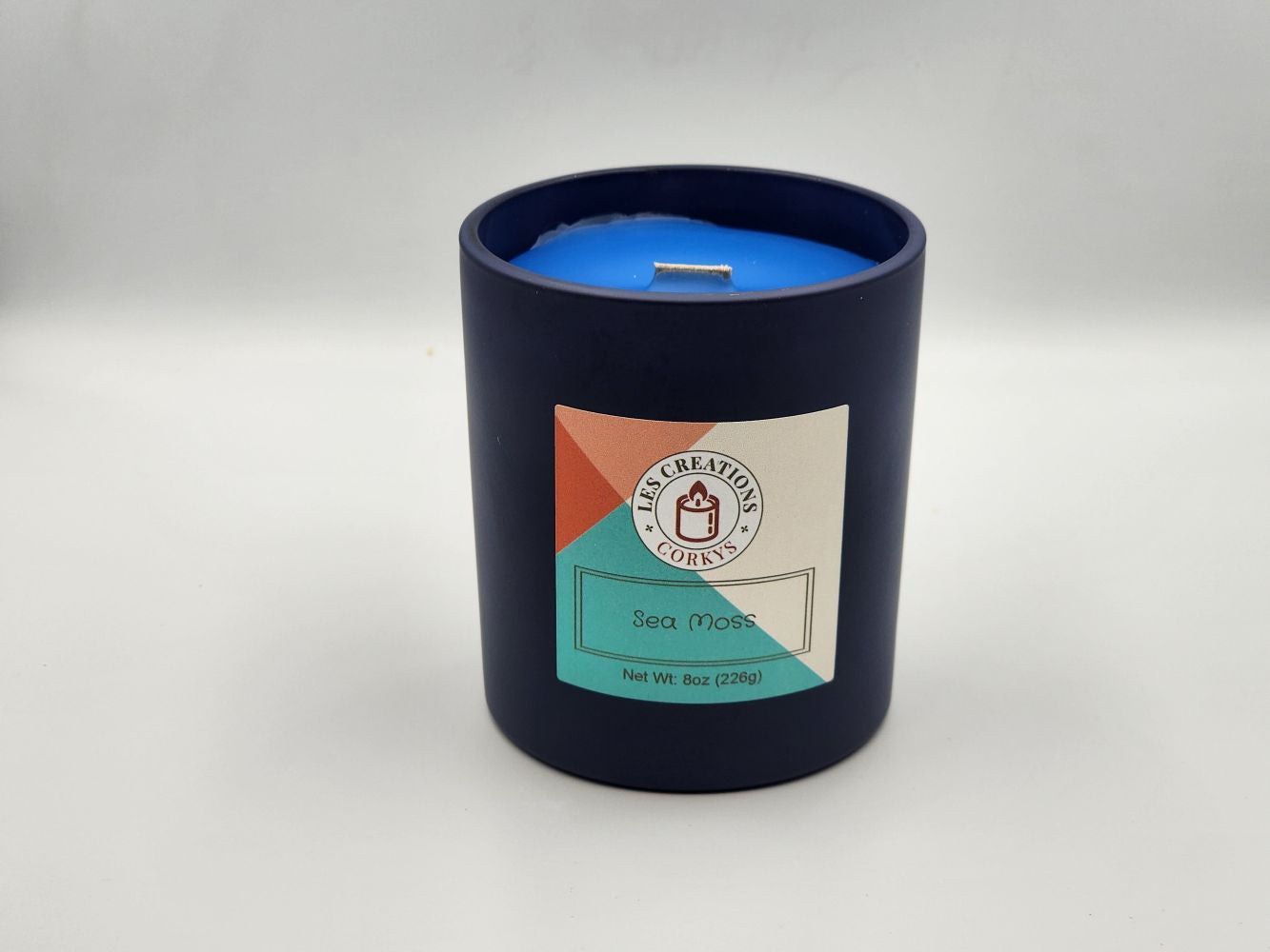 Sea Moss - 10oz Jar - Wood Wick - Blue