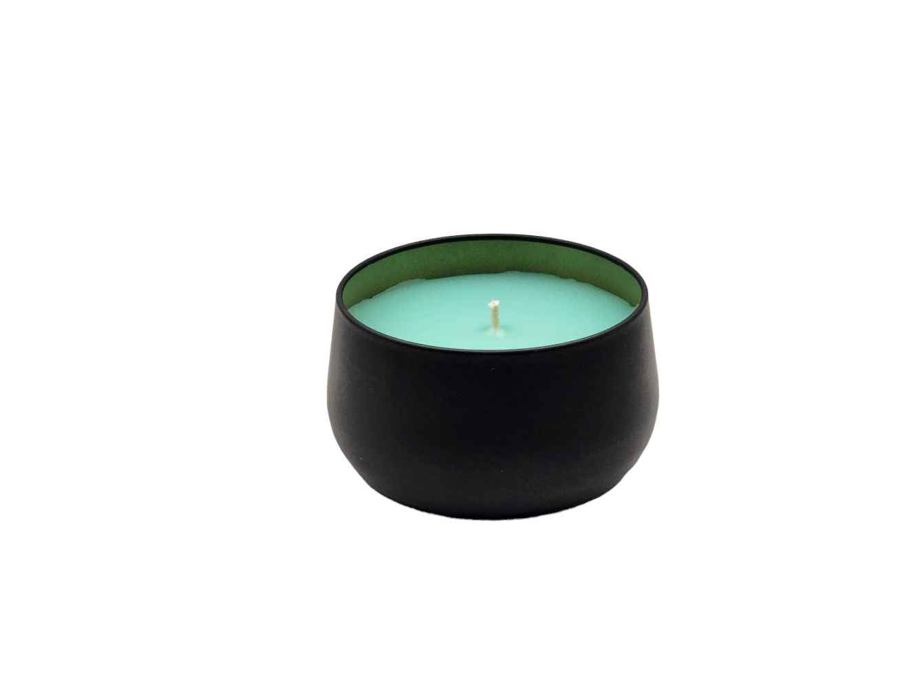 Summer Breeze 8oz Tin Candle - 1 Wick - Black-Les Creations Corkys