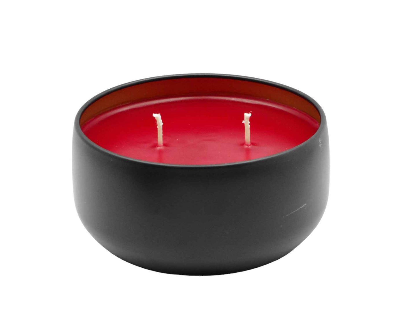 Summer Twilight - 8oz Tin - 2 Wick - Black/Wood-Les Creations Corkys