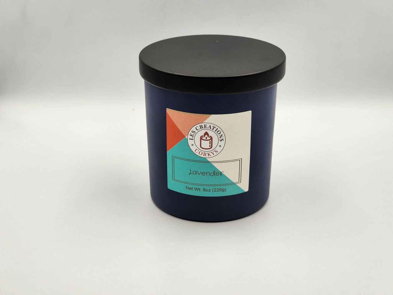 Lavender - 10oz Jar - Wood Wick - Blue