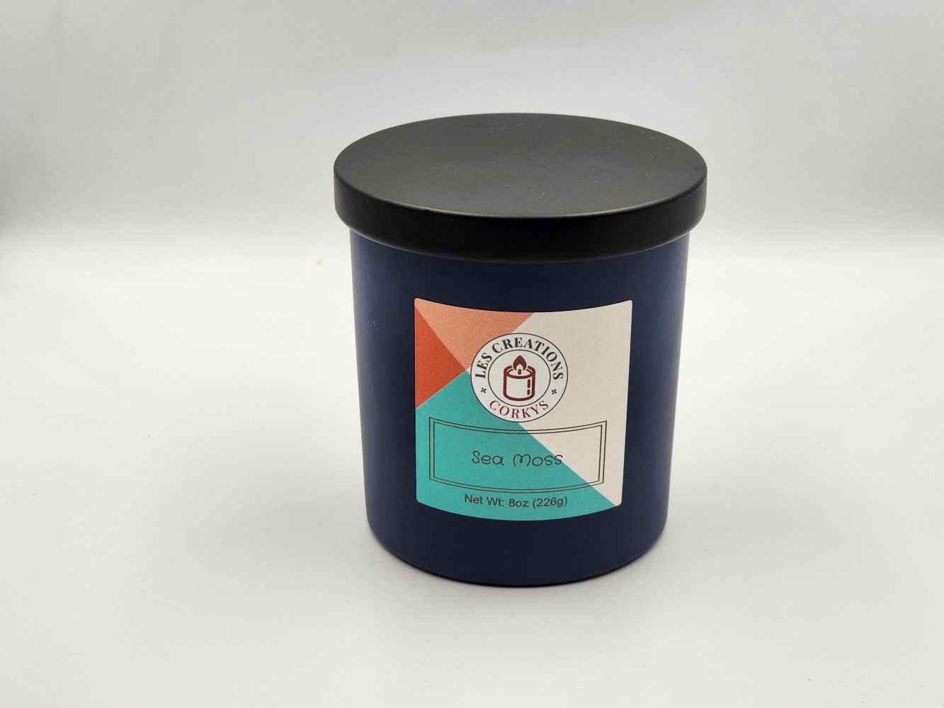 Sea Moss - 10oz Jar - Wood Wick - Blue