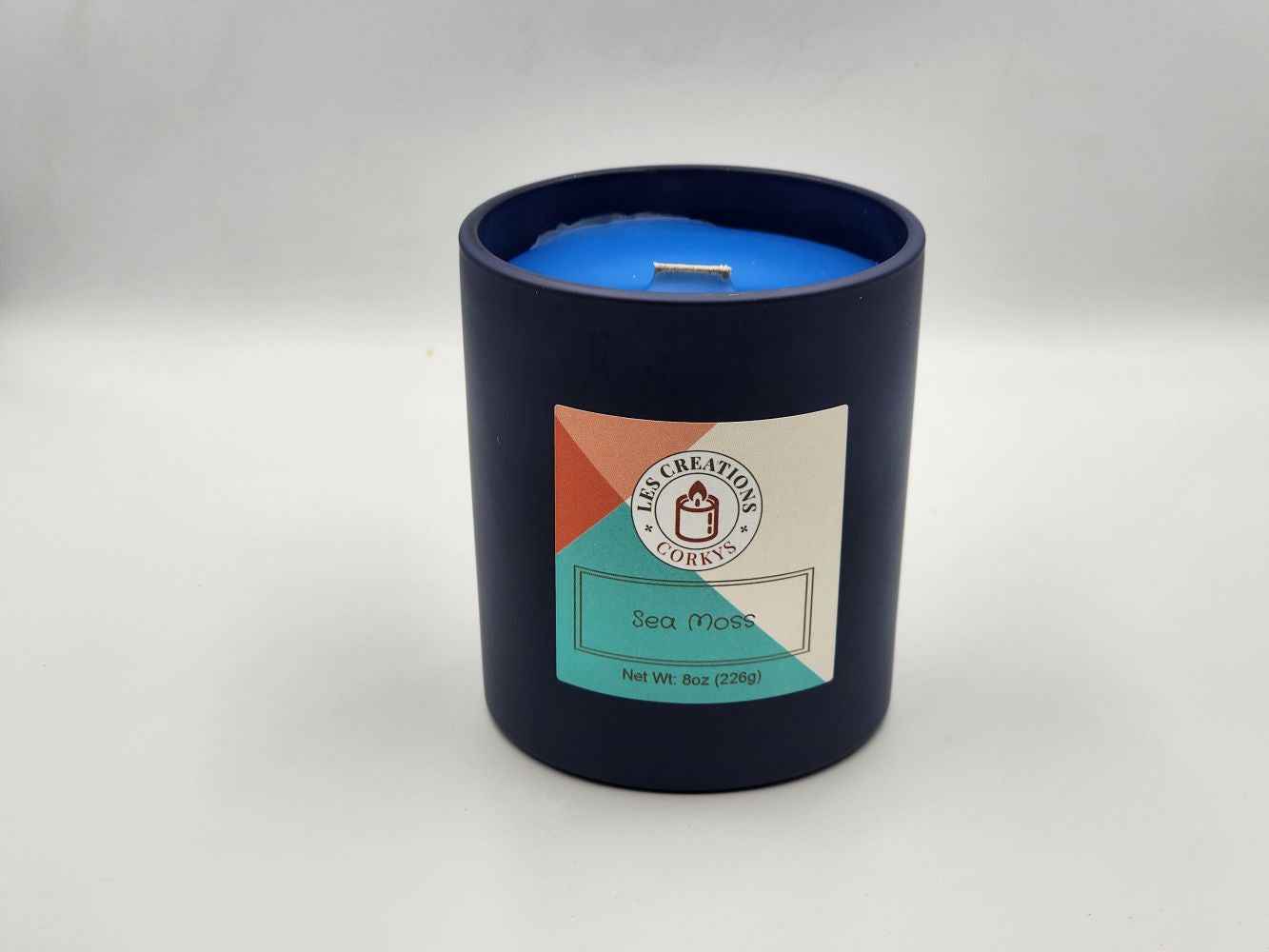 Sea Moss - 10oz Jar - Wood Wick - Blue