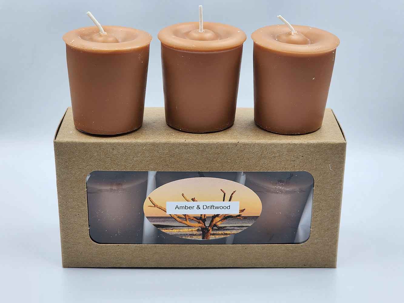 Amber & Driftwood - Votives