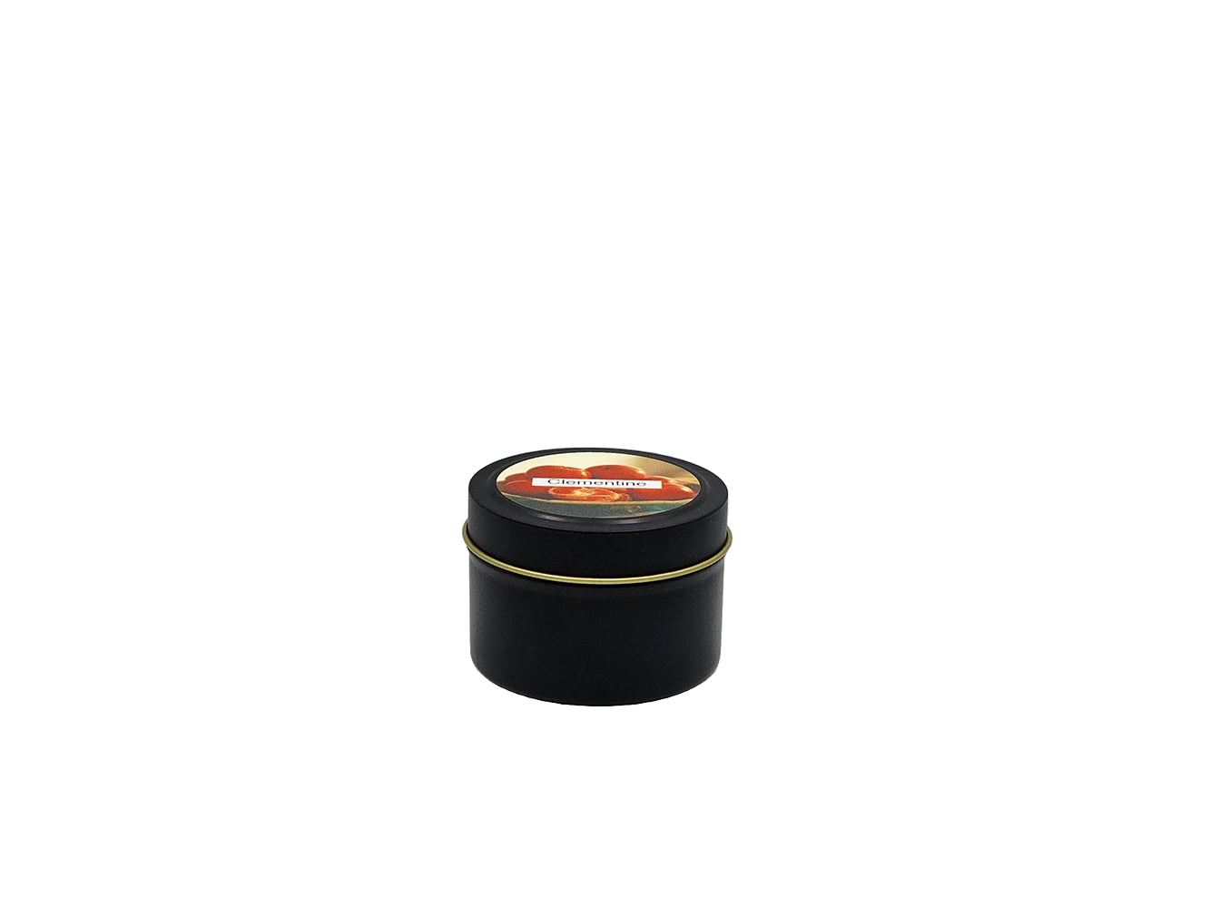 Clementine  - 4oz Tin - 1 Wic - Black