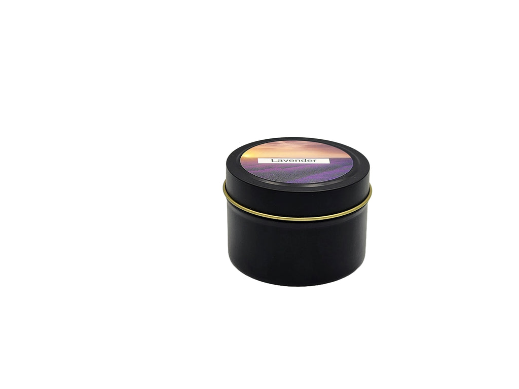 Lavender - 4oz Tin - 1 Wic - Black