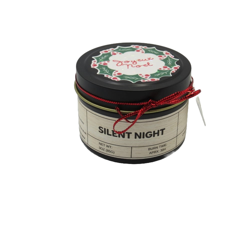 Silent Night 4oz Tin Candle - 1 Wick