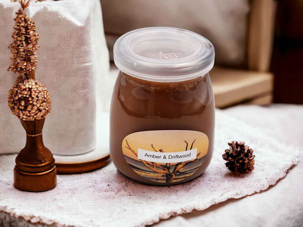 Amber & Driftwood - 7oz Jar - 1 Wick