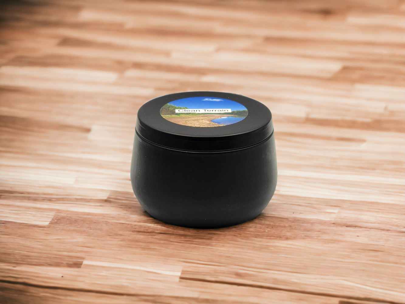 Clean Terrain - 8oz Tin - 1 Wic - Black