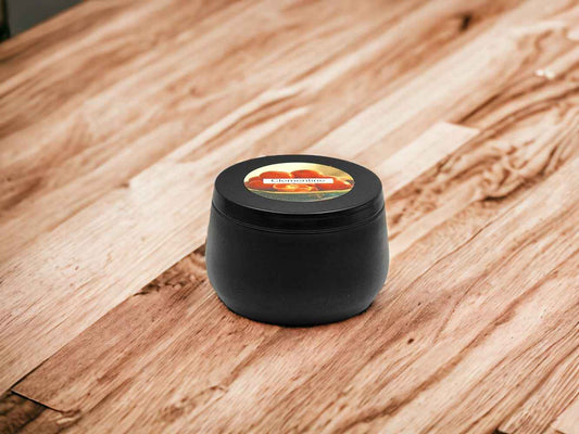 Clementine - 8oz Tin - 1 Wic - Black