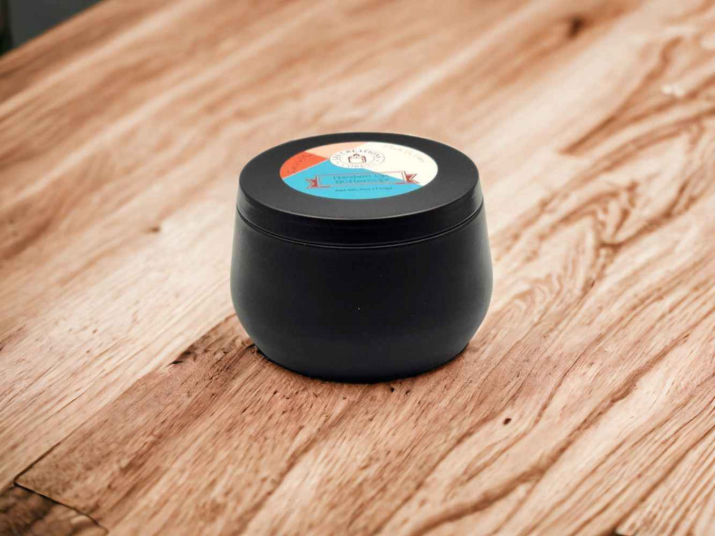 Freshen Up, Buttercup! - 8oz Tin Candle - 1 Wick - Black