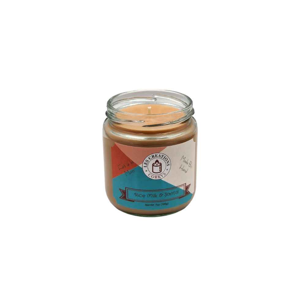 Rice Milk & Santal 8oz Jar Candle - 1 Wick