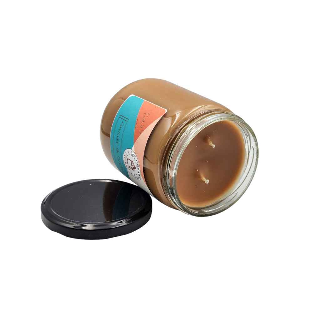 Amber & Driftwood 16oz Jar Candle - 2 Wick