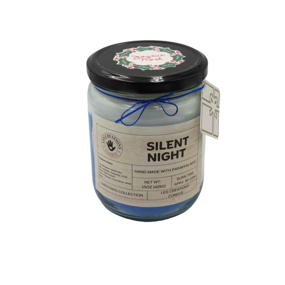 Silent Night 16oz Jar Candle - Relaxing Fragrance for Peaceful Evenings