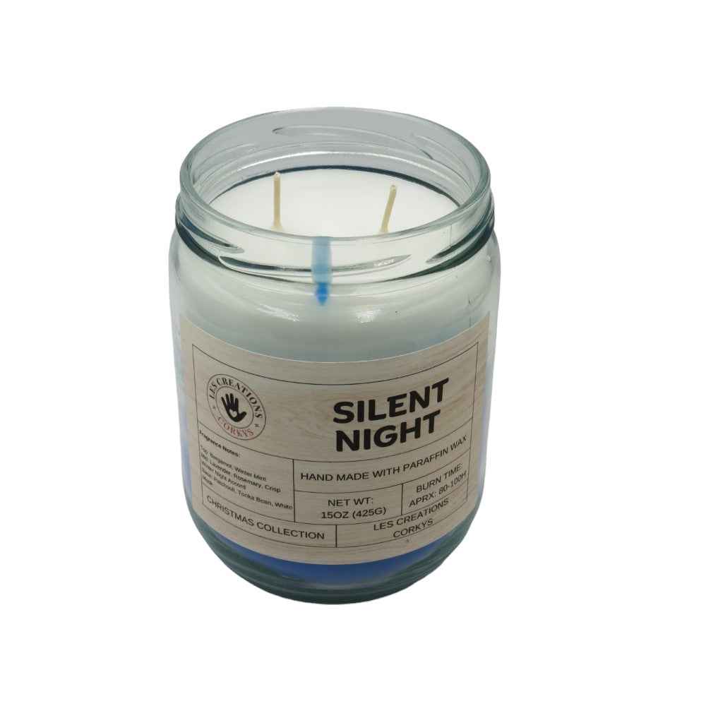Silent Night 16oz Jar Candle - Relaxing Fragrance for Peaceful Evenings