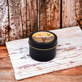 Amber & Driftwood  - 4oz Tin - 1 Wic - Black
