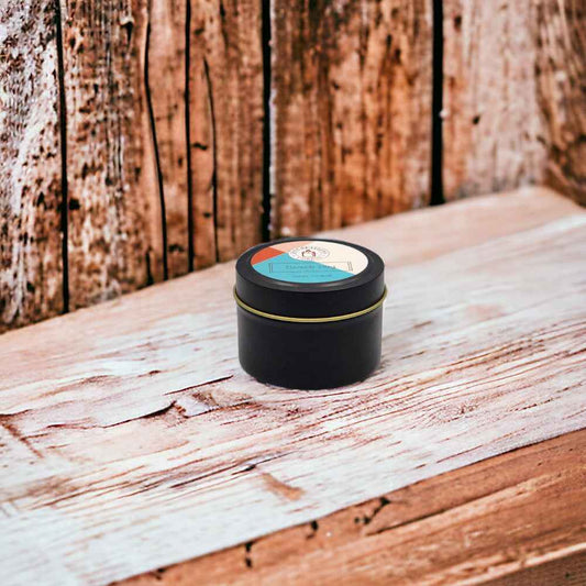Beach Day 4oz Tin Candle - 1 Wick - Black