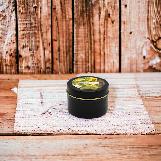 Fei Banana & Ginger Lily - 4oz Tin - 1 Wic - Black
