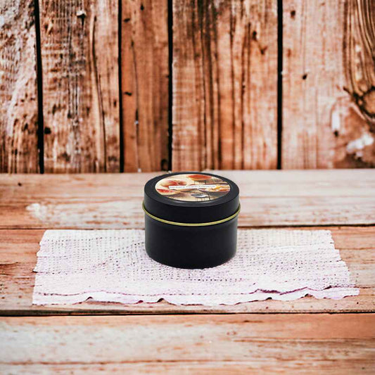 Orchard Peach Preserve - 4oz Tin - 1 Wic - Black