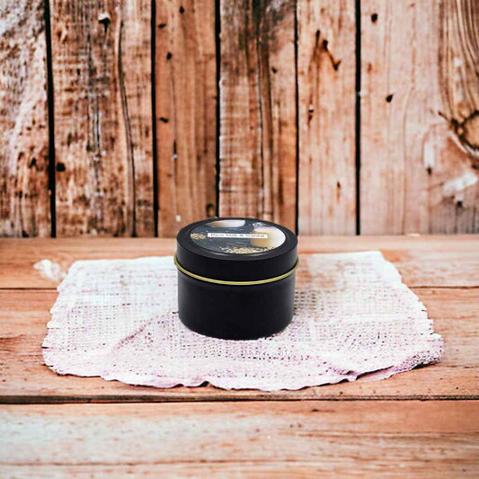 Rice Milk & Santal - 4oz Tin - 1 Wic - Black