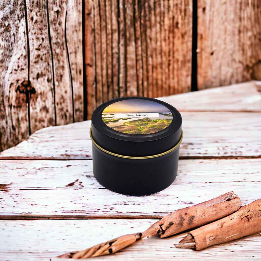 Sea Moss - 4oz Tin - 1 Wic - Black